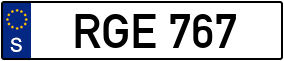 Truck License Plate